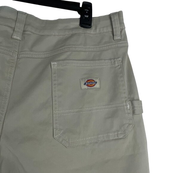 Dickies NWT Womens Work Utility Shorts Beige Size 26 Cotton Blend Comfort - Picture 5 of 9